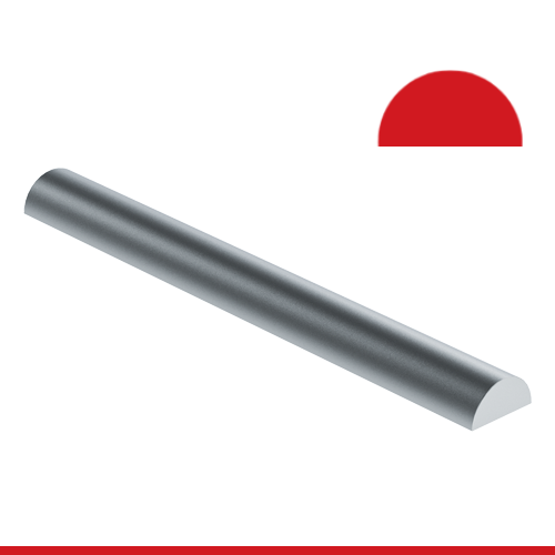 LBHR0075N 3/4" SS T304/T304L HALF ROUND BAR 20'-24' SRL IMPORT