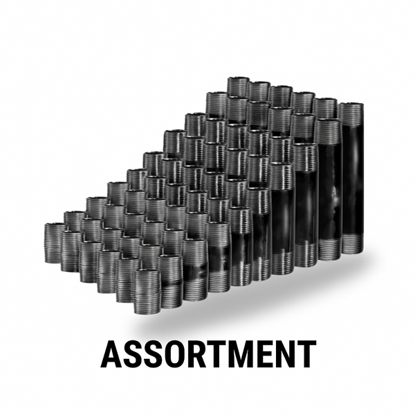 NASSREW4CS 3/4" STD / S40S (.113") CS BLK WELD T.B.E NIPPLE ASSORTMENT IMPORT