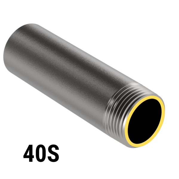 NAX00000W4ND 1/8" X CLOSE STD / S40S (.068") SS T304/T304L WELD T.B.E NIPPLE DOMESTIC