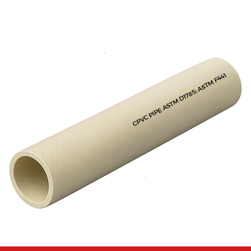 FTPQ-080CP 10" XH / S80S CPVC PLAIN END PIPE 20' LENGTH
