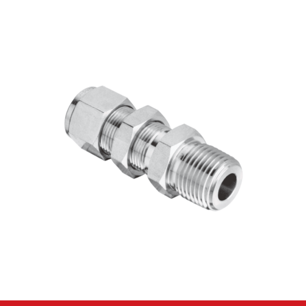 SBMC 12-8N 3/4" O.D. X 1/2" MNPT BULKHEAD MALE CONNECTOR