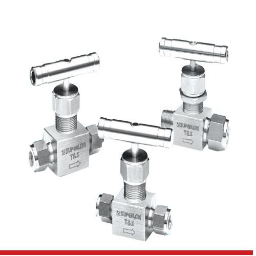 SBNV1-S-4-SS-KH 1/4" O.D, SOFT STEM TIP, PHENOLIC HANDLE, 6000 PSI