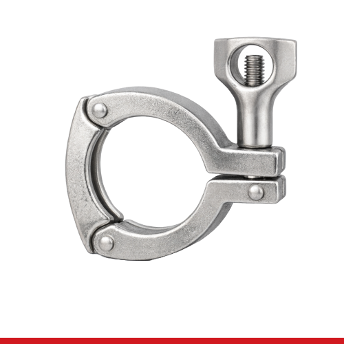 A413MHM3PI 2" THREE SEGMENT CLAMP W/ WING NUT -304