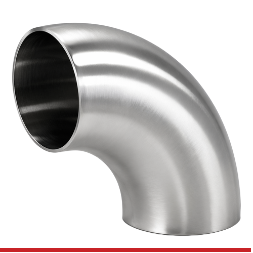 L2S-3-7-304 3" BUTT WELD END LONG 90 DEGREE ELBOW - L2S, 304SS, POLISHED