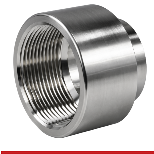 22WB-1-316 1" BUTT WELD END X FNPT ADAPTER - 22WB, 1-3/4" LONG 316SS