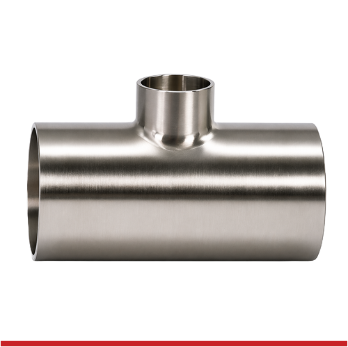 7RWWW-4X2-7-304 4" X 2" BUTT WELD REDUCING SHORT TEE - 7RWWW, 304SS, POLISHED