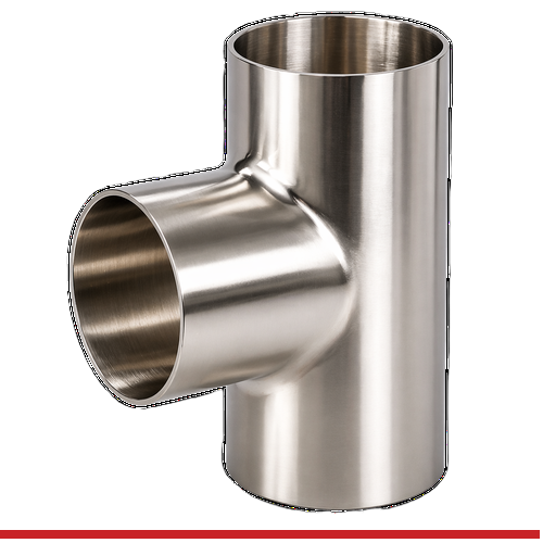 7WWW-2-7-304 2" BUTT WELD END SHORT TEE - 7WWW, 304SS, POLISHED