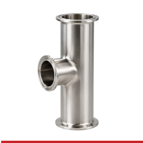 A67RWWMS-JI 2.5"X2" WELD X WELD X CLAMP SHORT OUTLET REDUCING TEE -316L