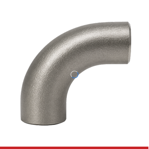 A6L2SF-UP 1" BUTT-WELD LONG 90 ELBOW - UNPOLISHED -316L