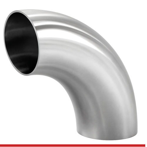 2WCL-1.5-1-316 1-1/2" BUTT WELD END SHORT 90 DEGREE ELBOW - 2WCL, 316SS, UNPOLISHED