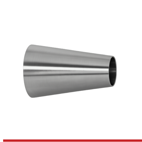 31W-3X2.5-1-304 3" X 2-1/2" CONC. BUTT WELD REDUCER - 31W, 2" LONG 304SS, UNPOLISHED