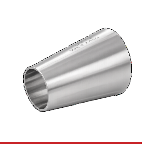 32W-1.5X1-1-304 1-1/2" X 1" ECC. BUTT WELD REDUCER - 32W, 2" LONG 304SS, UNPOLISHED