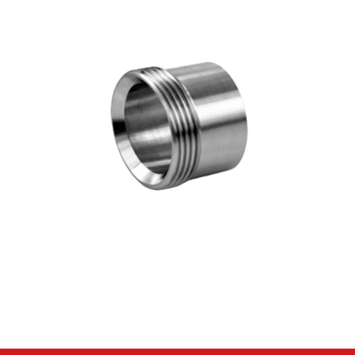 A415AH 1.5" BEVEL SEAT LONG THREADED FERRULE -304-1.5"OAL