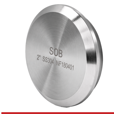 16AQ-14Q-1.5-316 1-1/2" Q-LINE SOLID END CAP - 16AQ-14Q, .313" LONG 316SS