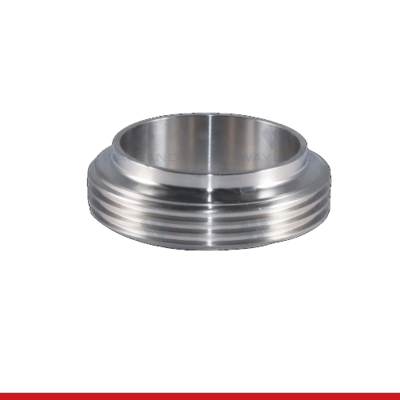 15TRFJP-2.5-304 2-1/2" THREADED JOHN PERRY SHORT WELD FERRULE - 15TRFJP, .844" LONG 304SS