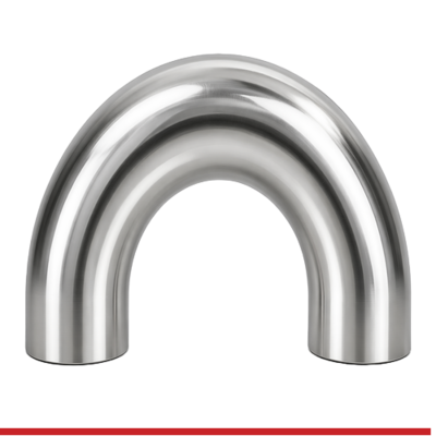 2WU-4-7-304 4" BUTT WELD END 180 DEGREE RETURN BEND - 2WU, 304SS, POLISHED