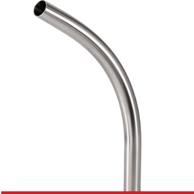 2SXL-12X4-7-316 4" X 12" BUTT WELD END 45 DEGREE SWEEP ELBOW - 2KXL, 316SS, POLISHED