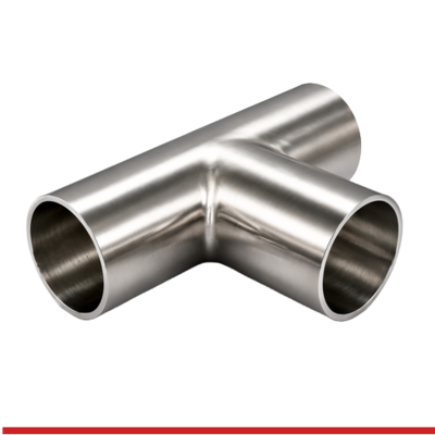 7W-4-7-316 4" BUTT WELD END LONG TEE -7W, 316SS, POLISHED