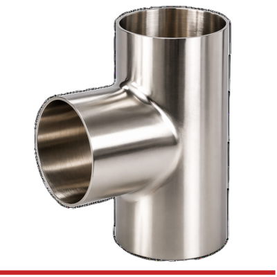 7WWW-2-7-304 2" BUTT WELD END SHORT TEE - 7WWW, 304SS, POLISHED