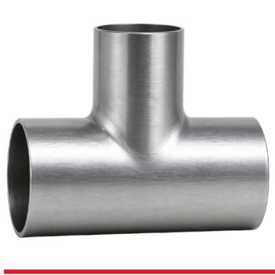 A47WI-UP 2" BUTT-WELD LONG TEE - UNPOLISHED -304